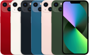 A photo of iPhone 13 all colours 